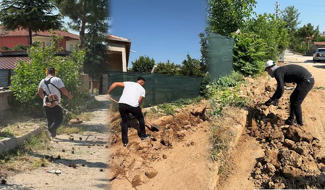Hacılar’da Altınova Mahallesi’nde Temizlik Çalışmaları Sürüyor
