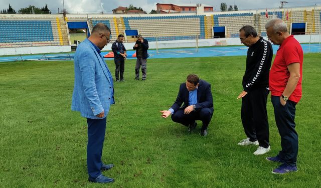 Başpınar Stadyumu’nda Yenileme Çalışmaları Sürüyor