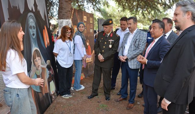 Kırıkkale Güzel Sanatlar Lisesi Öğrencilerinden Yıl Sonu Sergisine Yoğun İlgi
