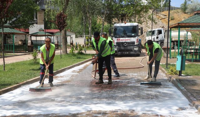 Yahşihan’da Sosyal Alanlara Temizlik Tazelendi