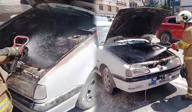 Etiler Mahallesi’nde Araç Yangını Paniğe Yol Açtı