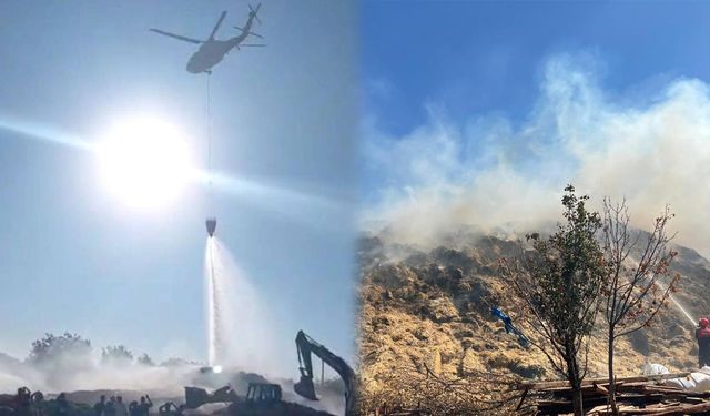 Çerikli’de Büyük Yangın: Havadan ve Karadan Müdahale