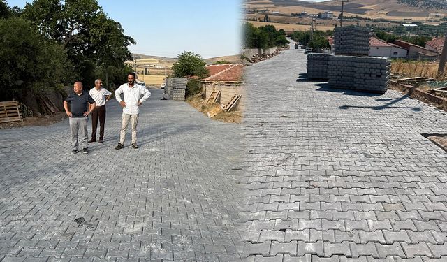 Keskin Maden Mahallesi’nde Yol Çalışmaları Sürüyor