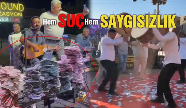 Kırıkkale’de Düğünde Türk Parasına Saygısızlık