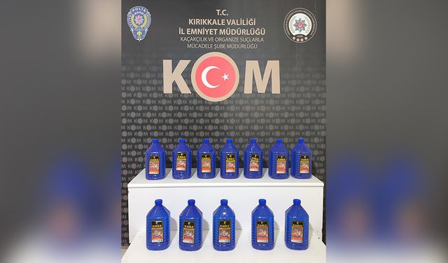 Kırıkkale’de 60 Litre Etil Alkol Ele Geçirildi