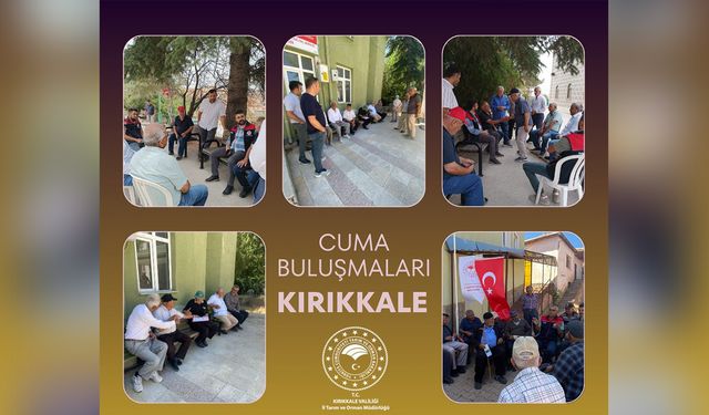 Kırıkkale’de Üreticiyle Tarım Gündemi Konuşuldu