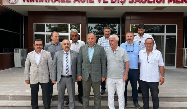 Halil Öztürk, Satılmış Düzgün’ü Makamında Ziyaret Etti