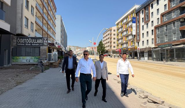 Yahşihan’da Bulvar Çalışmaları Sürüyor