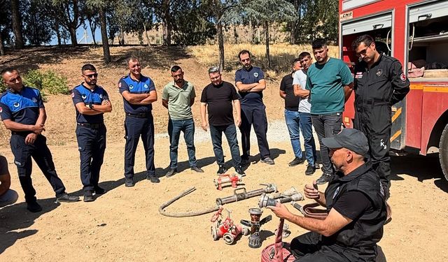Hacılar Belediyesi Personeline Yangınla Mücadele Eğitimi