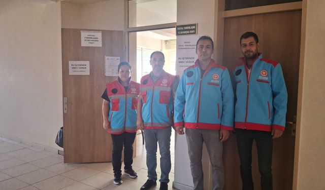 Bahşılı’da Sosyal Yardımlaşma Vakfı İşçileri Greve Gitti