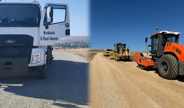 Kırıkkale İl Özel İdaresi Yol Çalışmalarına Hız Kesmiyor