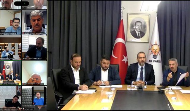 AK Parti Kırıkkale Teşkilatı Telekonferansta Buluştu