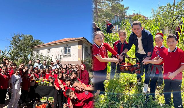 Keskin’de Hobi Bahçesi Hasat Etkinliği Düzenlendi