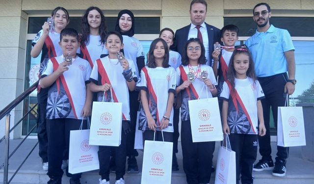 Kırıkkaleli Minik Dartçılardan Türkiye Dereceleri