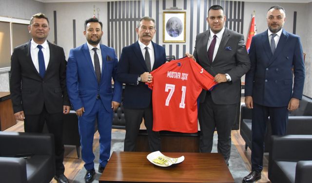 Kırıkkale FK’dan Emniyet Müdürü Mustafa Işık’a Ziyaret