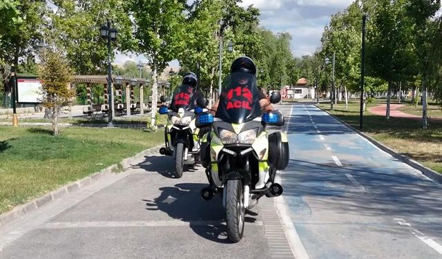 Kırıkkale’de Motosikletli 112 Ekipleri Göreve Hazır