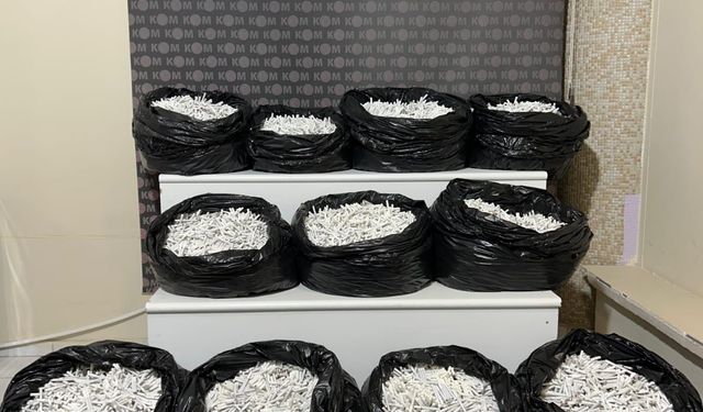 Kırıkkale’de 57 Bin Kaçak Makaron Ele Geçirildi