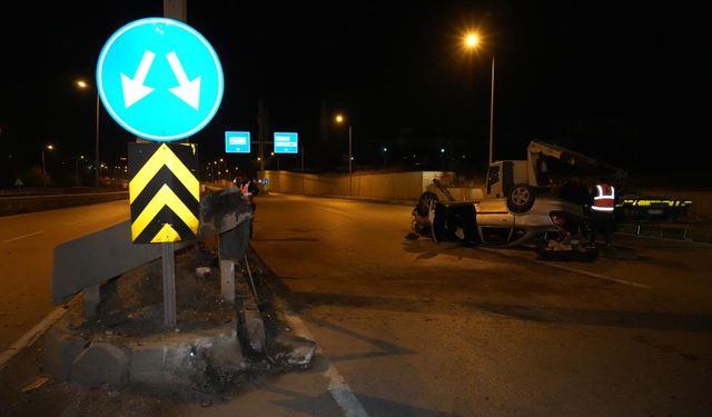 Takla Atan Otomobil Hurdaya Döndü: 2 Yaralı