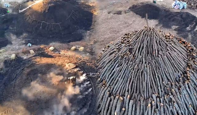 Sulakyurt’ta Meşe Kömürü Geleneği Yaşatılıyor