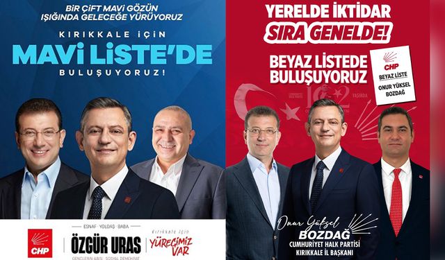 CHP Kırıkkale İl Başkanlığı’nda Mavi ve Beyaz Liste Heyecanı