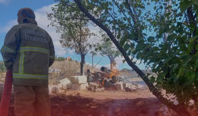 Hasandede Köyü’nde Alev Alarmı: İtfaiye Zamanla Yarıştı