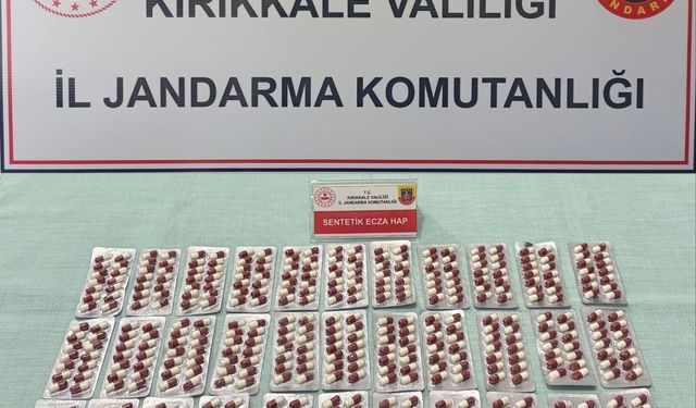 Kırıkkale’de 485 Sentetik Ecza Hap Ele Geçirildi
