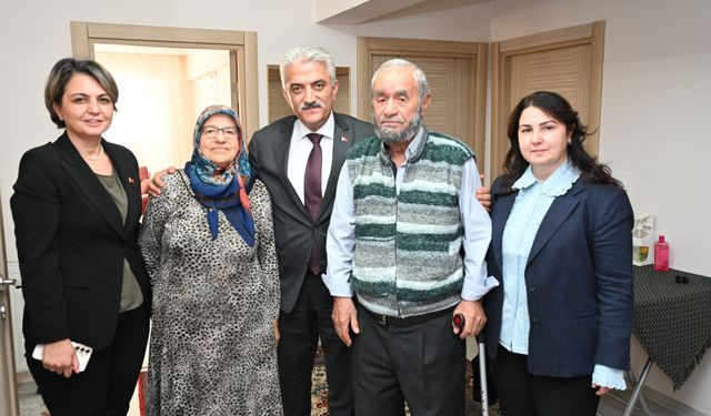 Dünya Yaşlılar Günü’nde Şehit Ailesi Unutulmadı