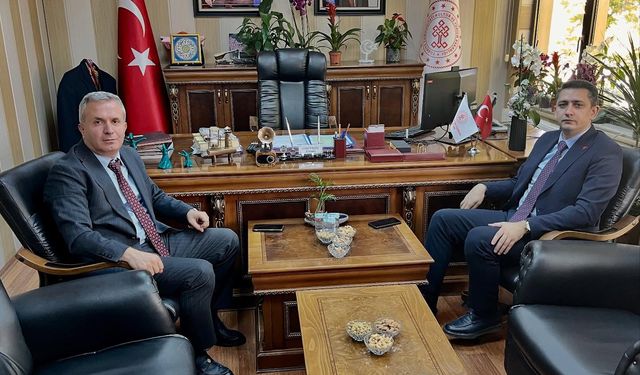Keskin Kaymakamı’ndan Kültür Müdürü’ne Hayırlı Olsun Ziyareti