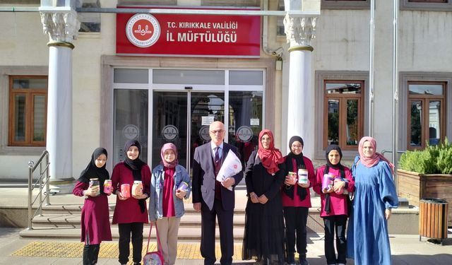 Kırıkkaleli Öğrencilerden Filistin’e Anlamlı Destek