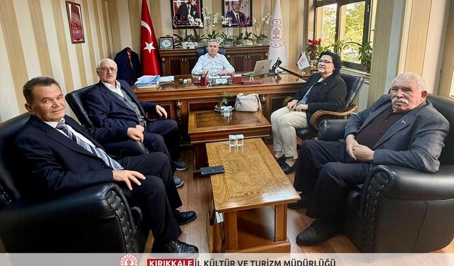 Kırıkkaleli Şairlerden İl Müdürü Ergeç’e Ziyaret