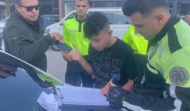 Ehliyetsiz Çocuk Yakalanınca Gazetecileri Tehdit Etti