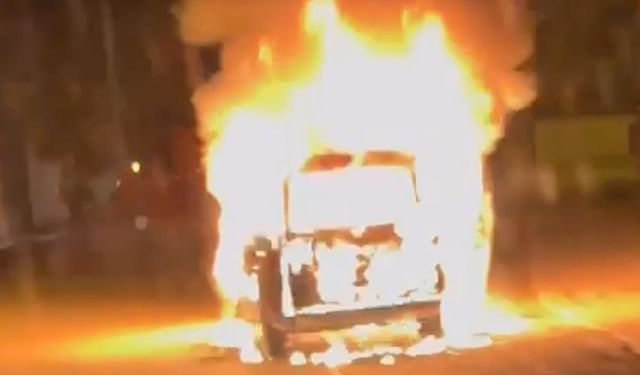 Kırıkkale’de Araç Bir Anda Alev Topuna Döndü!