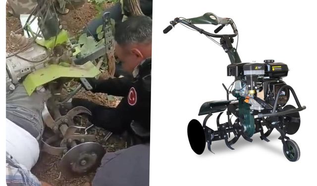 Kırıkkale'de çapa makinesi kazası