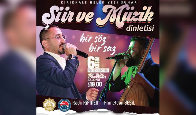 Şiir ve Müzik Buluşması: Bir Söz, Bir Saz