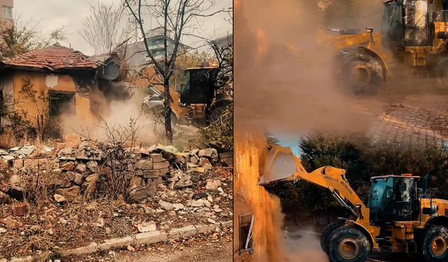 Kırıkkale’de Metruk Binaların Yıkımı Sürüyor