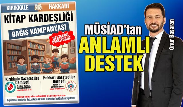 Kırıkkale MÜSİAD’tan Kitap Kampanyasına Destek