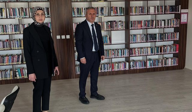 Çelebi’de Kütüphane Tadilatı Yerinde İncelendi