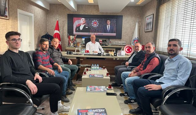Türk Metal Sendikası Üyelerinden Başkan Öztürk’e Ziyaret