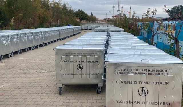 Yahşihan’da Konteynerler Yenileniyor