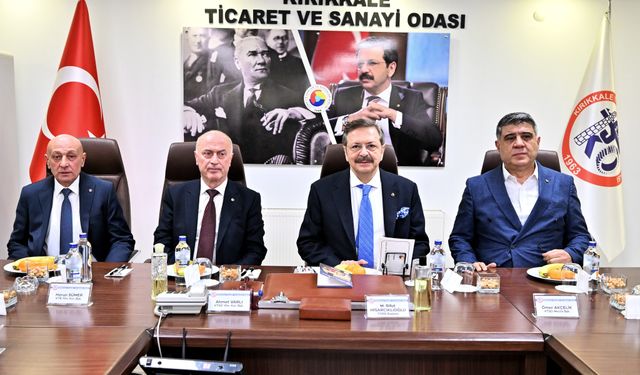 Hisarcıklıoğlu Kırıkkale TSO’da Üyelerle Buluştu