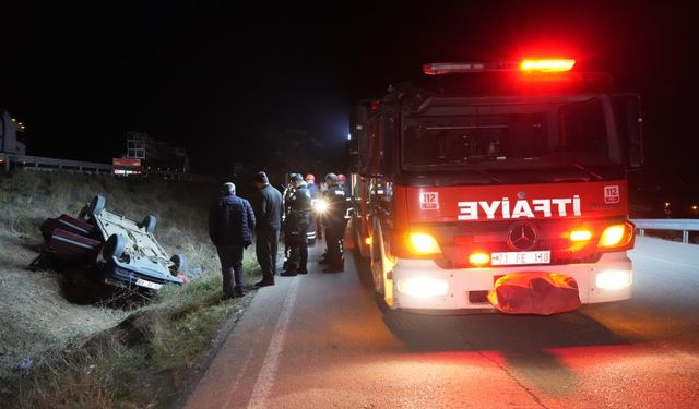 Kırıkkale'de Otomobil Takla Attı: 1 Yaralı