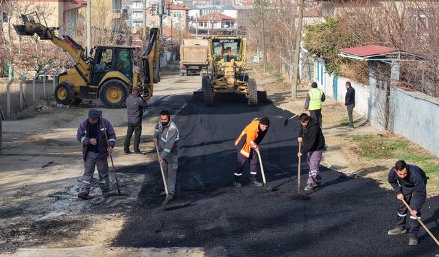 Yuva Mahallesi Mezarlık Yolunda Asfalt Çalışması Başladı