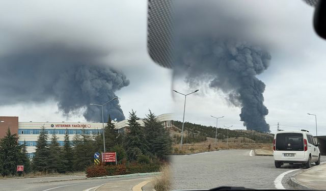 Kırıkkale OSB’de Dumanlar Gökyüzünü Kapladı