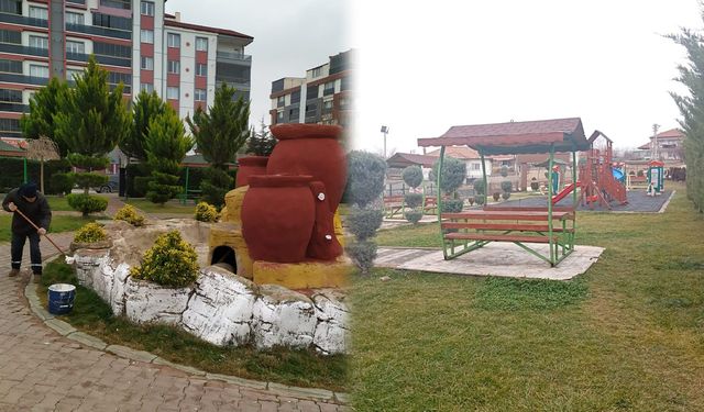 Yahşihan’da Parklar Baştan Sona Elden Geçiriliyor