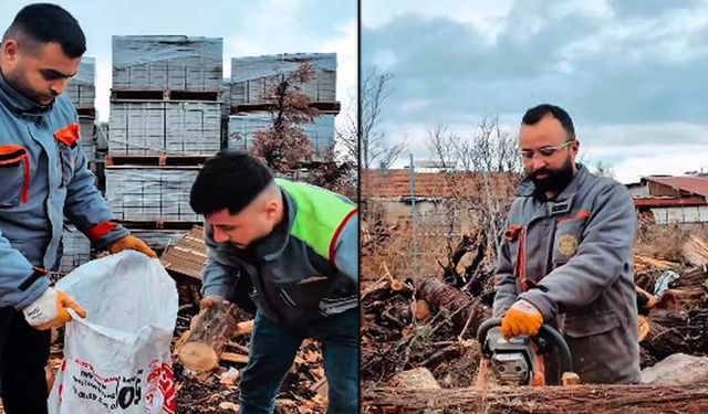 Belediyeden 600 Aileye Kışlık Odun Desteği