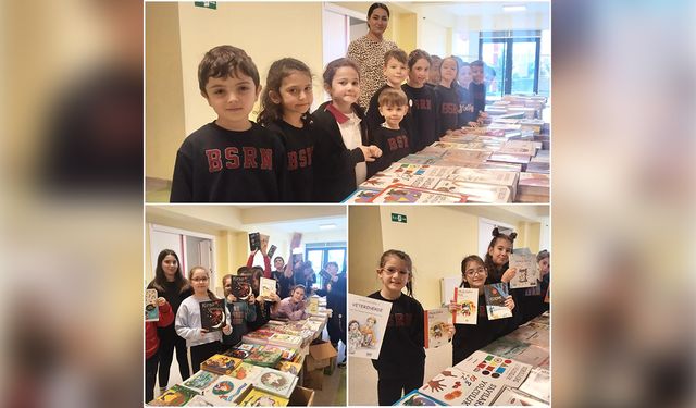 Öğrenciler Kitap Fuarında Kitaplarla Buluştu