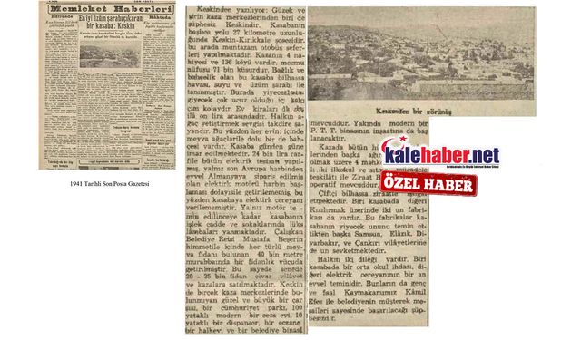 Son Posta’dan Keskin’in 1941 Portresi