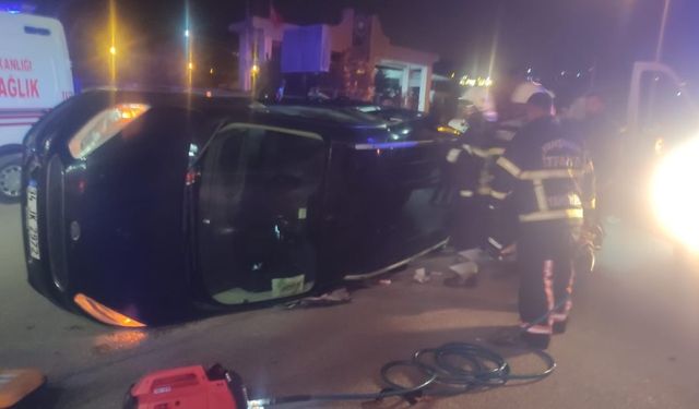 Yahşihan’da Kazaya İtfaiyeden Anında Destek