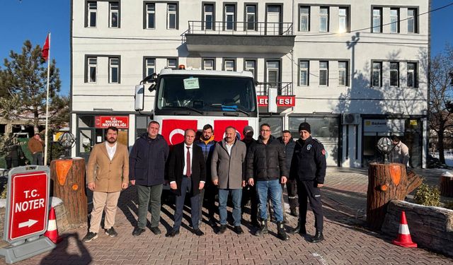 Balışeyh’e Yeni Çöp Kamyonu Hibe Edildi