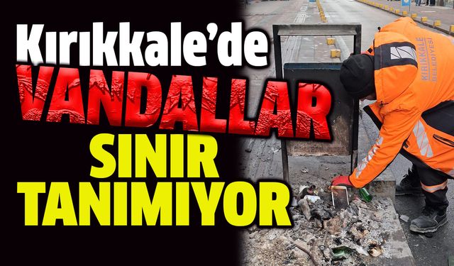 Kırıkkale’de Vandallık Sınır Tanımıyor